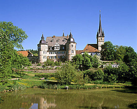 城堡,上弗兰科尼亚,弗兰克尼亚,巴伐利亚,德国,欧洲
