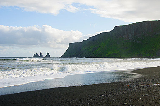 冰岛,南,海洋,堆积