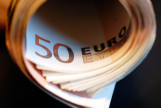 50欧元,货币,卷,德国,欧洲