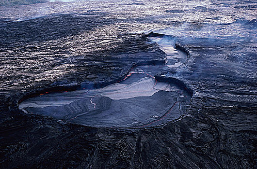 火山岩,火山,夏威夷,美国