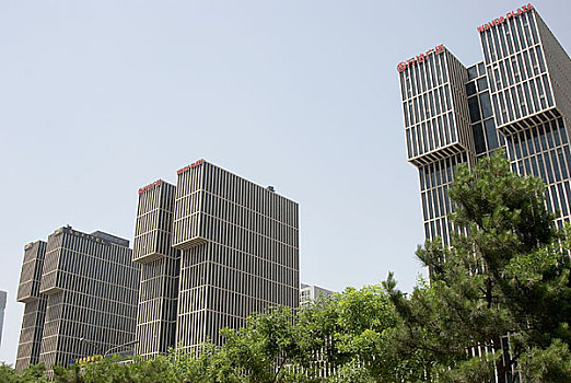 北京cbd商圈建筑万达广场