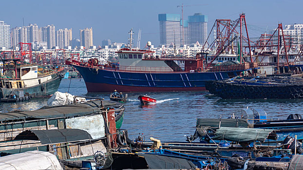 冬季北海侨港