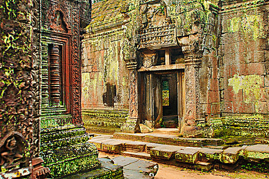 塔普伦寺,庙宇,收获,柬埔寨