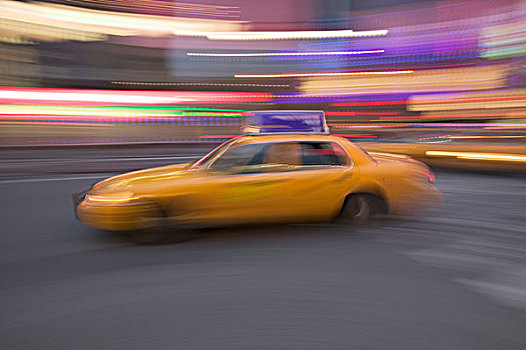 纽约,出租车,时代广场,没有物权