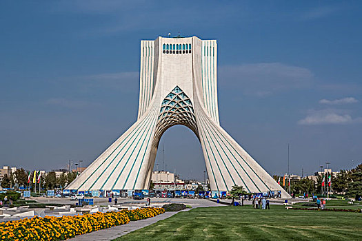 伊朗,德黑兰,城市,阿扎迪塔,阿扎迪自由纪念塔,自由纪念塔,塔