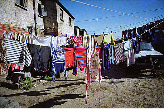 悬挂,洗衣服,郊区,开普敦,南非