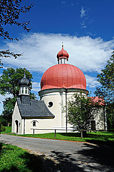 小教堂,雄高,地区,上巴伐利亚,德国,欧洲
