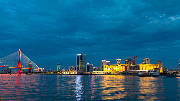 上海杨浦外滩夜景