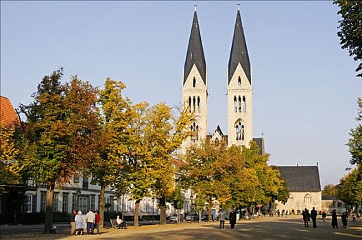 大教堂,大教堂广场,萨克森安哈尔特,德国,欧洲