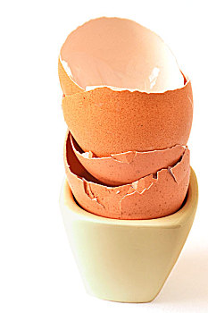 鸡蛋壳,在蛋杯