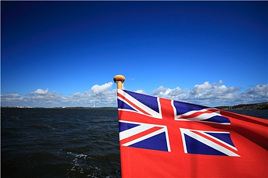 英国,红色,旗帜,蓝天