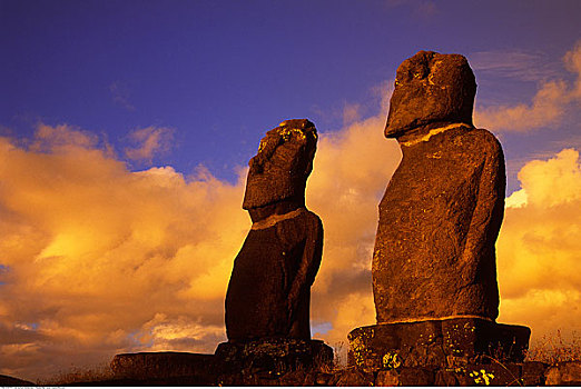 复活节岛石像,阿胡塔哈伊,复活节岛,智利