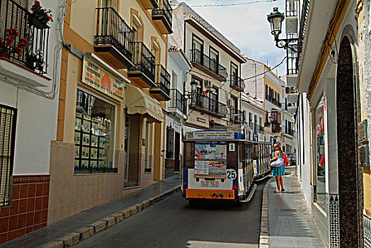 街道,商店,马拉加省,安达卢西亚,哥斯达黎加,西班牙,欧洲