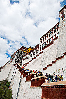 西藏布达拉宫外景