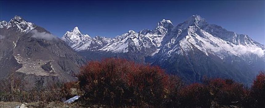 喜马拉雅山,山峦,尼泊尔