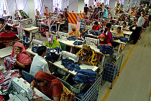 工人,室内,衣服,工厂,孟加拉,十一月,2002年