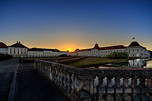 宁芬堡,宫殿,日落