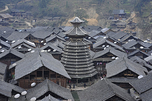 贵州从江增冲鼓楼,始建于,年,全国文物重点保护单位