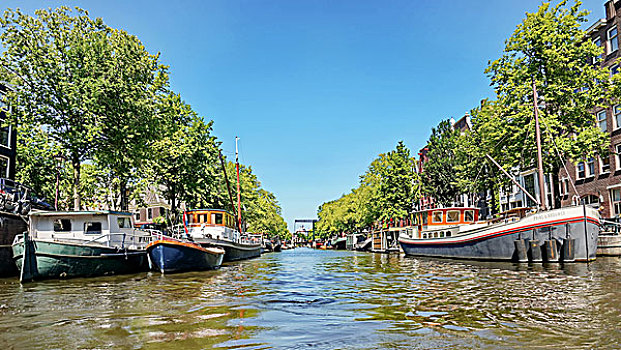 阿姆斯特丹运河风光