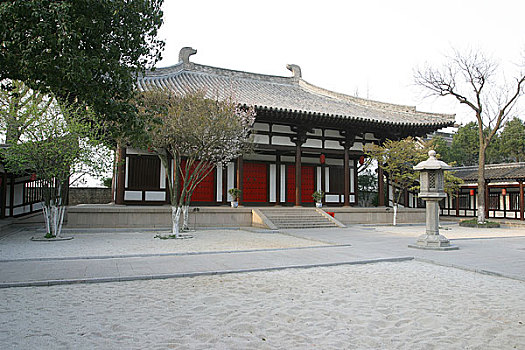 大运河扬州大明寺内的日式建筑