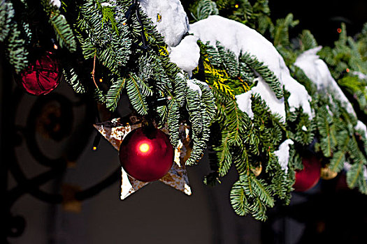 圣诞装饰,家,策马特峰,瑞士