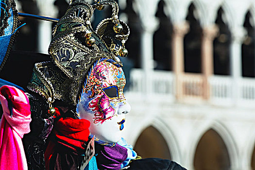 意大利,威尼斯,面具,出售,广场