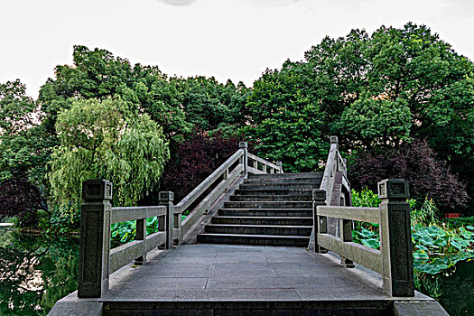 公园小桥台阶