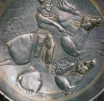 银盘,展示,国王,4世纪,艺术家,未知
