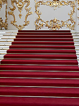 红地毯,大理石,楼梯