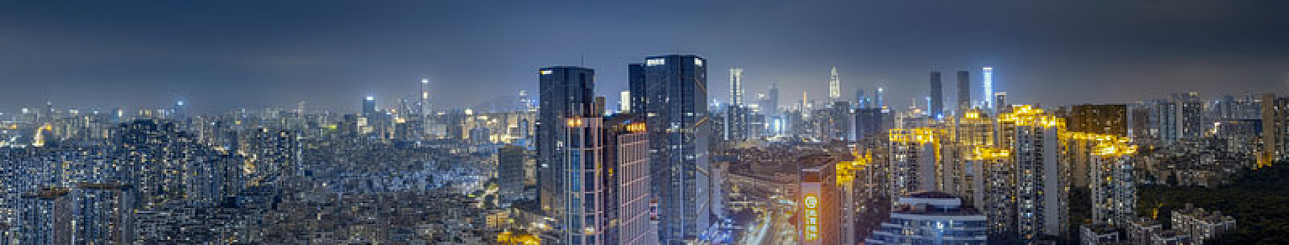 中国广东深圳南山都市夜景