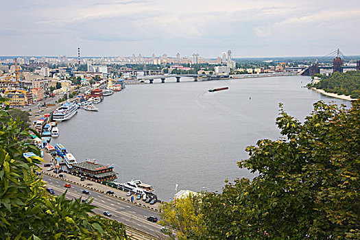城市,河,基辅,乌克兰