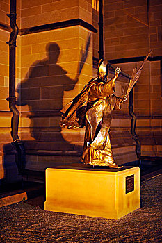 青铜,雕塑,教皇,大教堂,悉尼,新南威尔士,澳大利亚