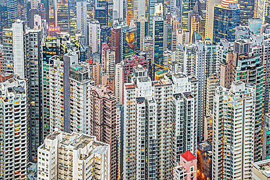 高层建筑,太平山,香港岛,香港,中国