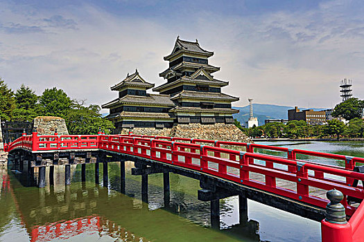 日本,长野,省,松本,城市,松本城