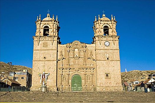建筑,大教堂,普诺,秘鲁