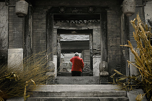 老北京,周边,村庄,孤独,老人