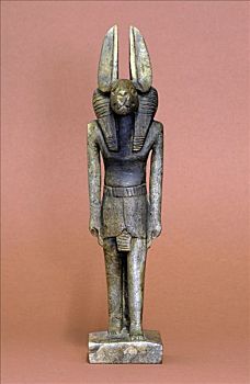 老式,雕塑,阿努比斯,埃及,神
