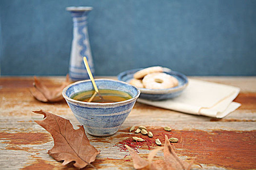 调味,茶,奶油饼干