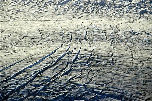 冰,缝隙,冰河
