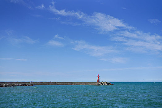 蓝色海洋,天空