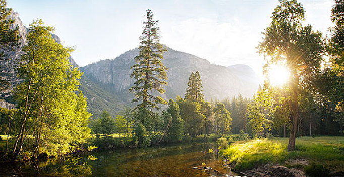 优胜美地山谷,默塞德河