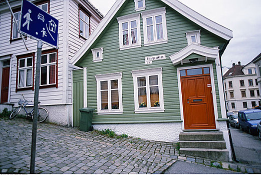 户外,房子,卑尔根,挪威