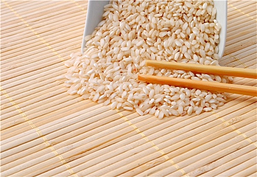米饭,筷子,竹子,背景
