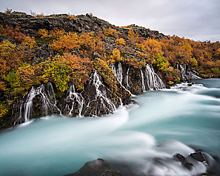 瀑布,西南方,冰岛