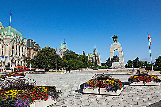 国家,战争纪念碑,广场,渥太华,安大略省,加拿大