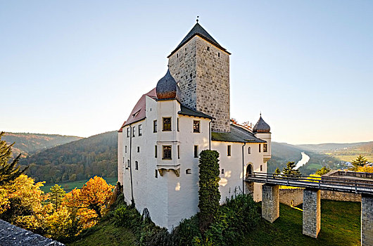城堡,靠近,下巴伐利亚,巴伐利亚,德国,欧洲