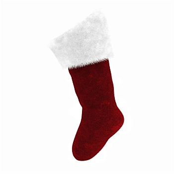 红色,白色,圣诞节,袜子