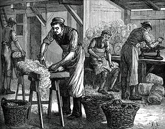 纺织工人图片