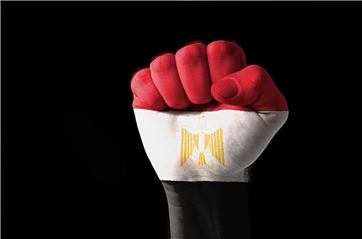 拳头,涂绘,彩色,埃及,旗帜