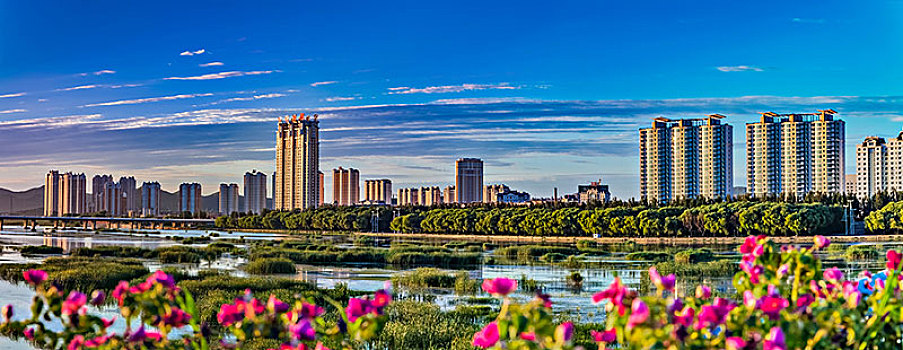 辽宁省锦州市凌河外滩建筑景观